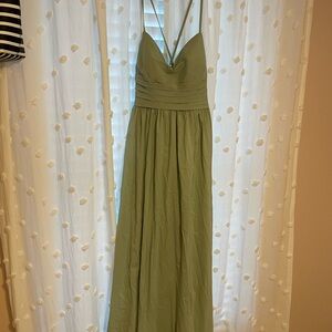 Azazie Paislee Dusty Sage Bridesmaid Dress NWOT